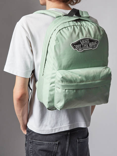 Rugzak 1 Compartiment Vans Groen backpack VN000H4Y ander zicht 1